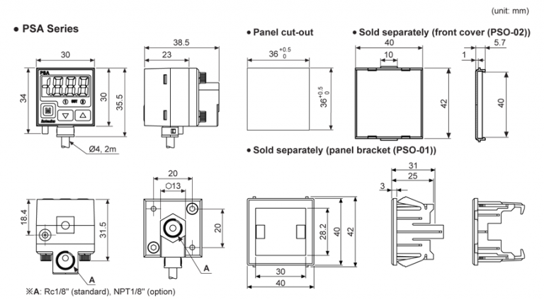 Psa Case Dimensions